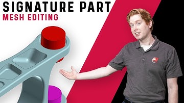 Scanned Mesh Editing using Suspension Arm Demo | Mastercam 2022 Signature Parts