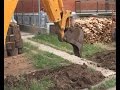Bagger in action  digging system