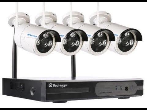 Работа  Techage  WI-FI  камеры видеонаблюдения