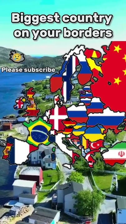 Biggest country on your borders #map #europe #mapper #mapping # ...