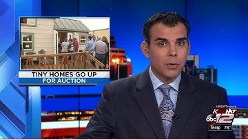 VIDEO: Tiny homes built by local students sold