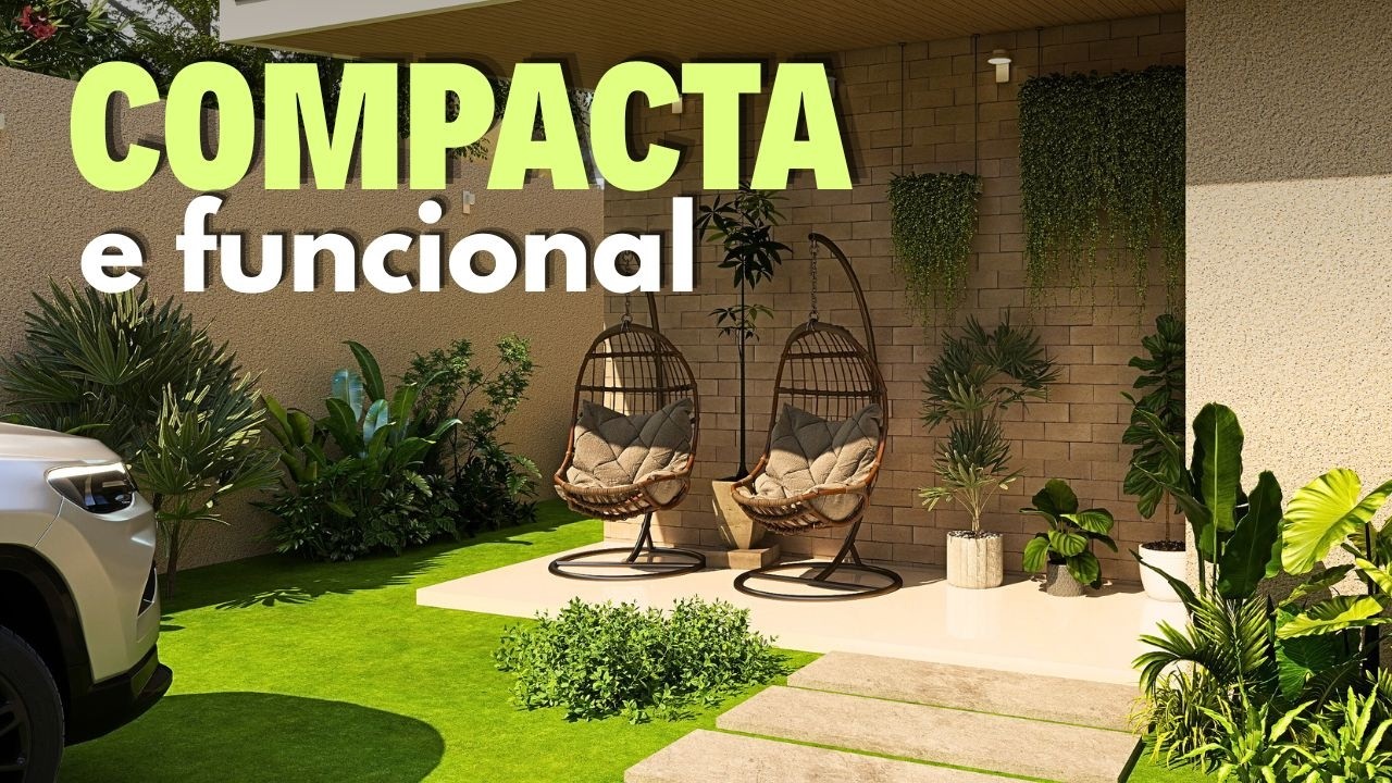 Casa Pequena, 60 m², Perfeita para um Casal, com Planta Baixa.