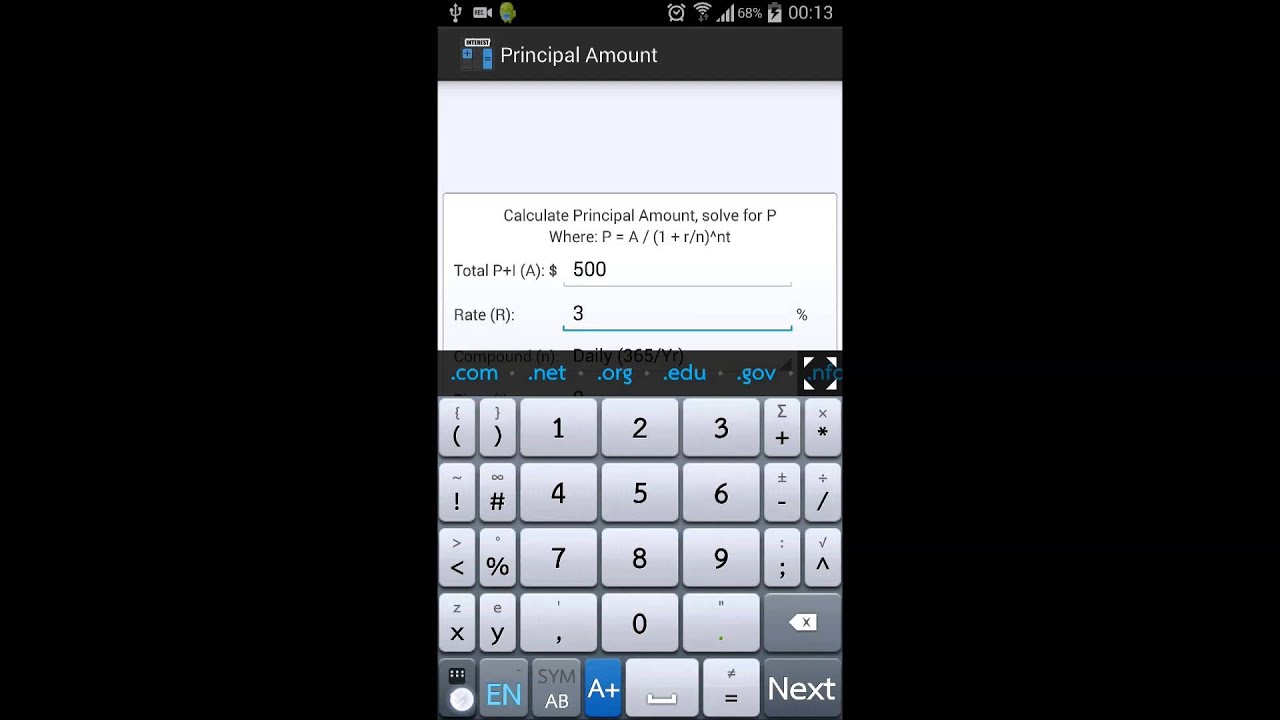 Compounding Interest Calculator For Android