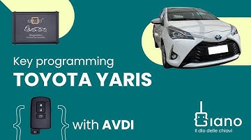 Toyota Yaris key programming with AVDI