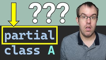 What is a partial class in C# and why should you use them?