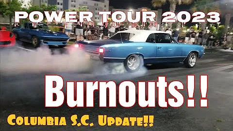 Power Tour 2023 Update!! And Burnouts!!! #hrpt2023 #amc #javelin  #javelin #viral