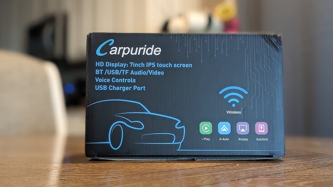 CARPURIDE W707 Wireless Portable Car Stereo with Backup Camera