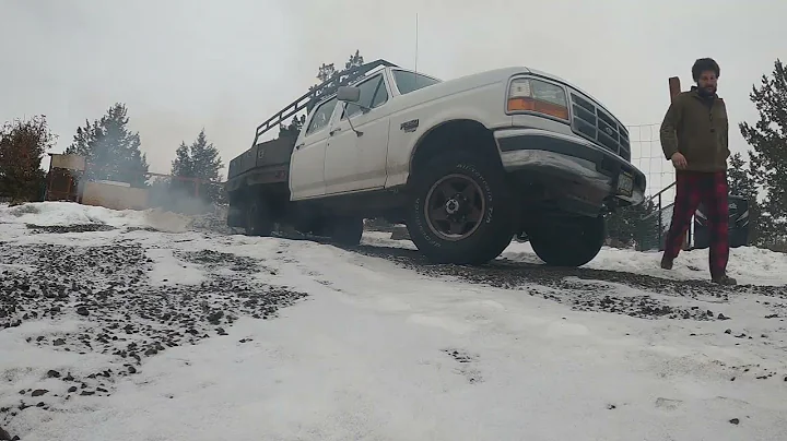 1997 F350 7.3 POWERSTROKE COLD START 7 DEGREES