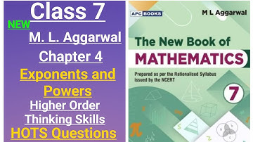 New ml aggarwal class 7 maths chapter 4 ( Exponents and Powers) Higher Order Thinking Skills (HOTS)
