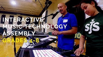 Interactive Music Technology Assembly (Grades 4-8) - 7th Grader Scratching on a Digital Turntable