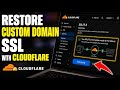 How to restore custom domain SSL with Cloudflare for ecommerce - Detailed Guide
