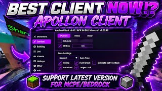 THE BEST HACKED CLIENT FOR MCPE IN 2026! | Apollon Client | Supported Latest Version | Optimized
