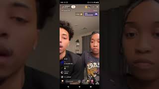 lucas coly and amber h on live #LLLucasColy