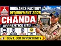 Ordinance factory Requirement 2026 ll ITI Apprentice पास वाले बम्पर सरकारी नौकरी भर्ती 2026 ll 