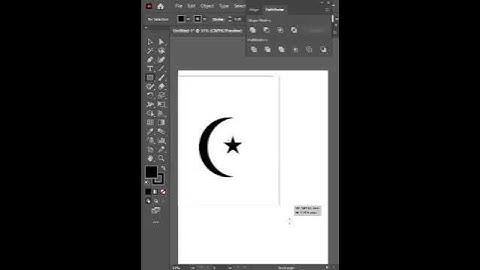 Create Moon & Star In Adobe Illustrator With The Help Of Pathfinder