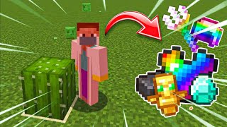 Minecraft But Damage Gives Op items !!