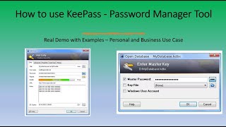How to Download, Install and Use KeePass - Password Manager - Personal, Work, BusinessUse /Real Dem