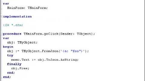 Delphi 2010 RTTI & JSON