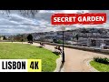 LISBON, PORTUGAL 🇵🇹 [4K] Jardim do Torel — Lisbon Off The Beaten Path — Walking Tour