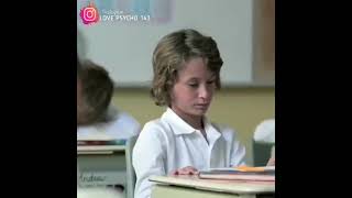 School boy comedy scene with teacher