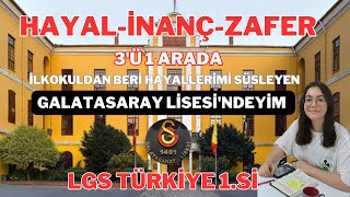 Nasıl LGS Birincisi Oldu? Nasıl Çalıştı? Nasıl Fulledi? Neden Galatasaray Lisesi | Başarı Hikayeleri