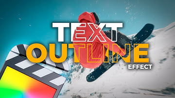 TRENDING Text Outline Effect (So EASY in Final Cut Pro)