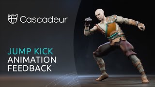Cascadeur - Jump Kick Animation Feedback