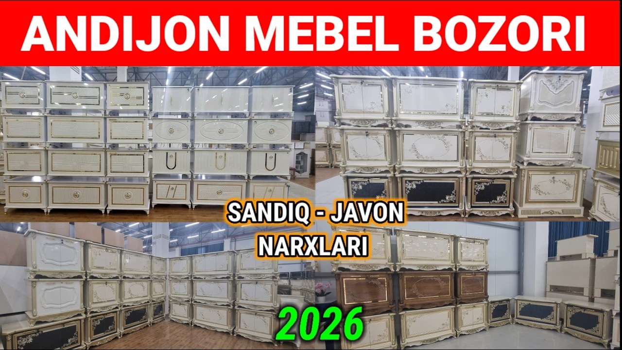 ANDIJON MEBEL BOZORI. SANDIQ - JAVON NARXLARI 2026. #andijon #mebel #2026