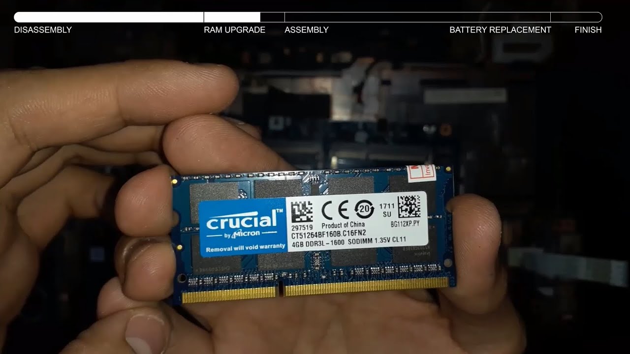 sol cuenca Fragante Acer Aspire E5-571 RAM upgrade & battery replacement - YouTube