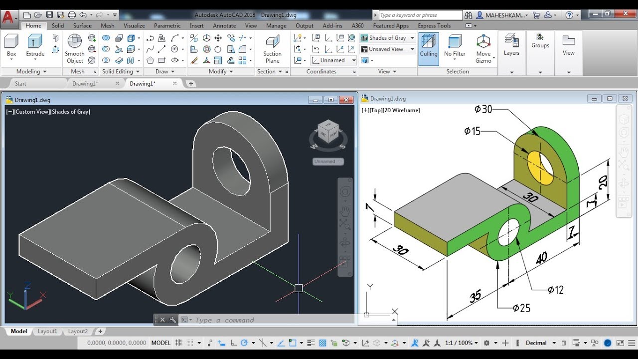 autocad projects for beginners