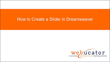 How to Create a Slider in Dreamweaver