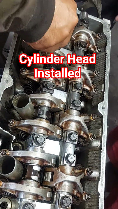 SET ASSEMBLY CYLINDER HEAD INSTALLED @carsclingtv #carsclingtv
