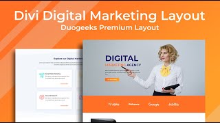 Divi Digital Marketing Layout - Divi Layouts by Divi Awesome