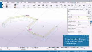 Longitudinal bars for flat polybeams in Tekla Structures 2025