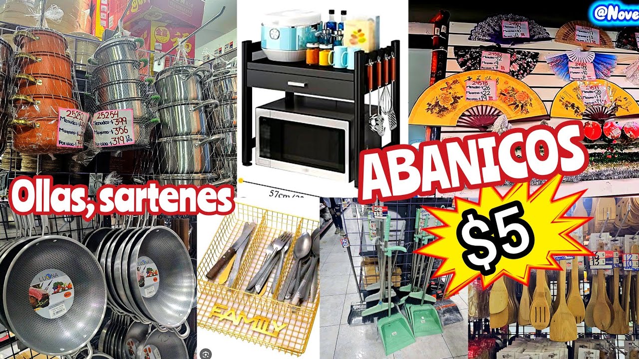 ¡TODO PARA TU COCINA / HOGAR! 😱 Abanicos desde $5 PESOS | Nueva Tienda CHINA en Lagunilla CDMX