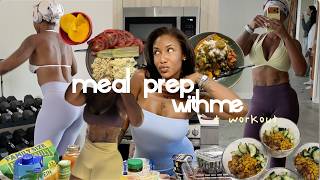 HOW I MEAL PREP DETOX | Cook with me + workouts + hygiene routine