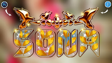 Glass Font On Android || How To Make New Golden Color Glass Font In Pixellab Ps Touch | Glass Font