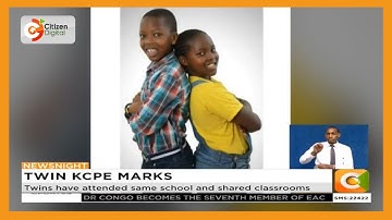 Lindsey Cherono Bett and her twin Lee Kiprotich scored 414 marks