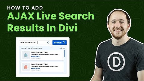 How To Add AJAX Live Search Results in Divi With Divi Search Helper