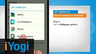 How to change the wallpaper in LG® Optimus L9 screenshot 5