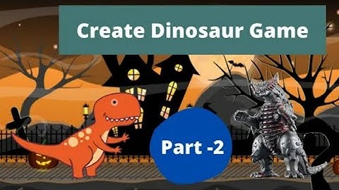 How to make a Dinosaur Game in MIT App Inventor2 part 2.