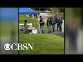 Motorcycle group visits girl's lemonade stand to thank her mom for saving them