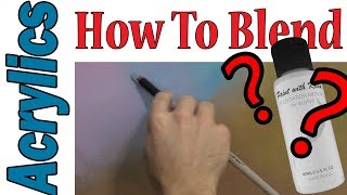 How to blend ACRYLIC paints EASY
