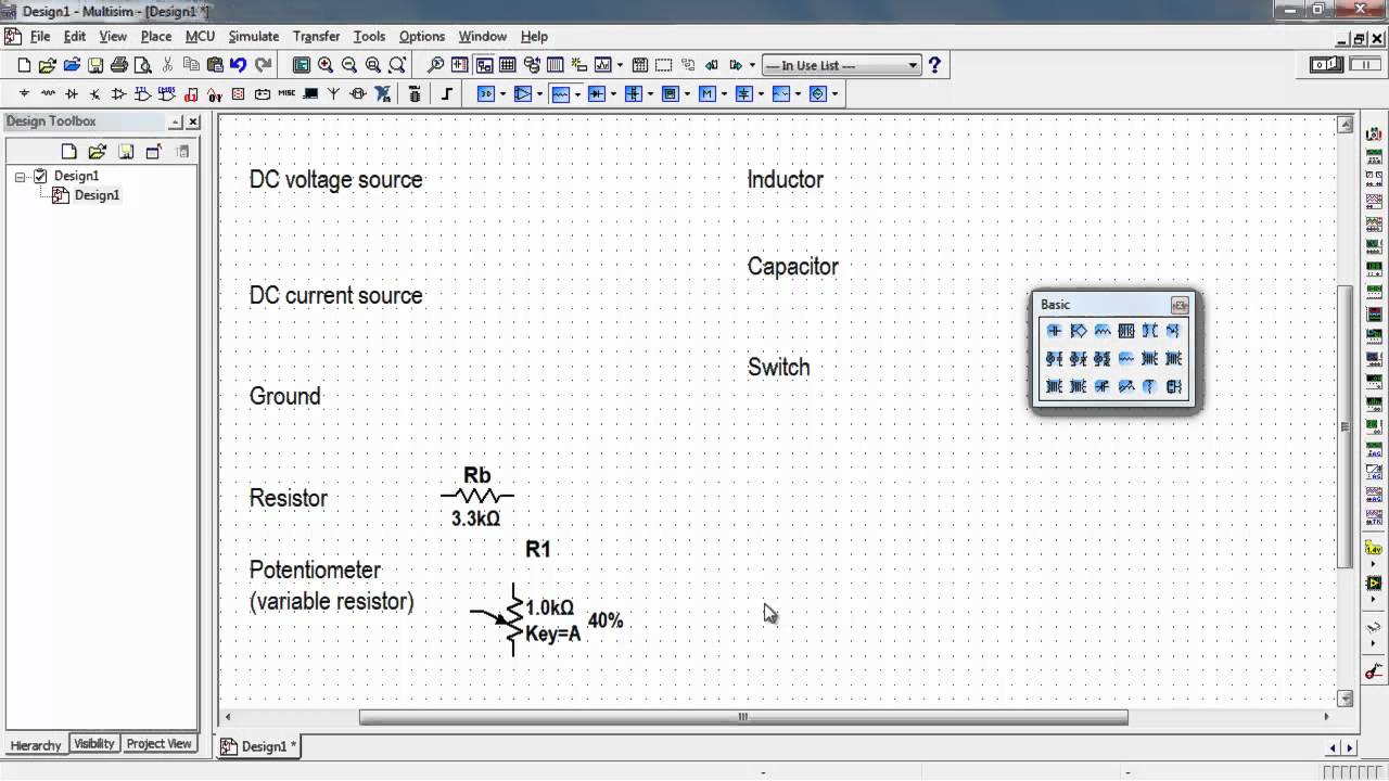 how to find three prong gates in multisim 14.1