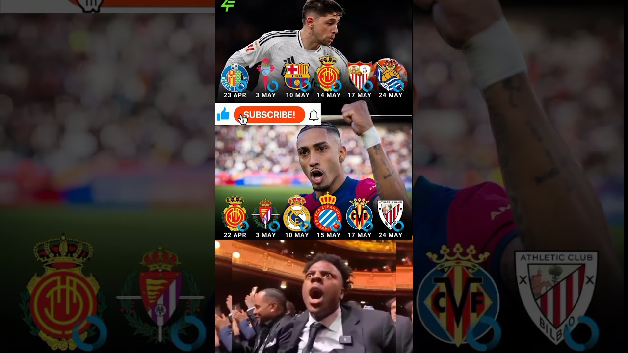 Fc Barcelona And Real Madrid Remaining Laliga matches #laliga #realmadrid #barcelona