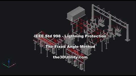 the3DUtility #5 - Substation Lightning Protection using the IEEE Std 998 Fixed Angle Method.