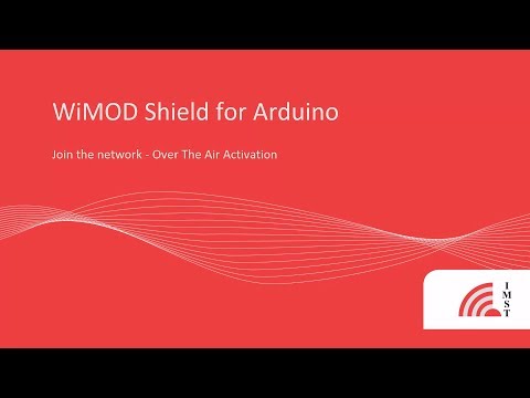 3. WiMOD LoRa Shield for Arduino - Join the network OTA