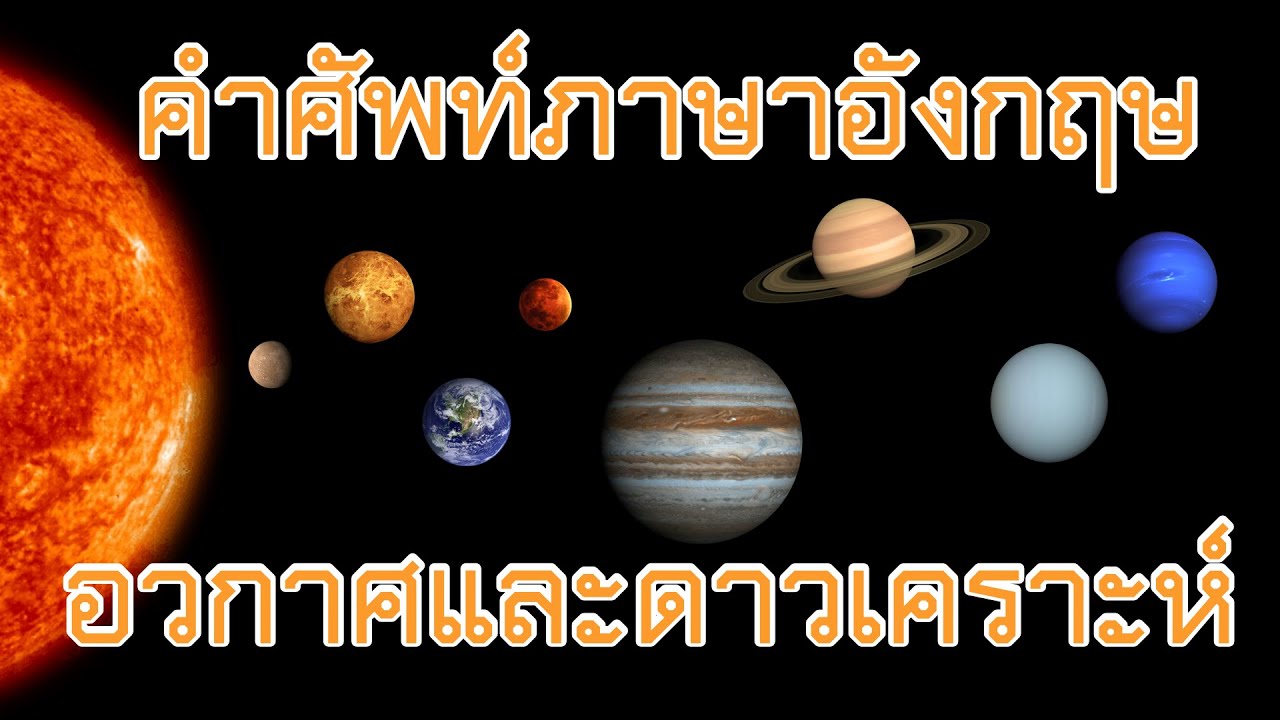 คำศัพท์ภาษาอังกฤษ ดวงดาว อวกาศ ดาวเคราะห์ l ศัพท์ภาษาอังกฤษ พร้อมรูปภาพ