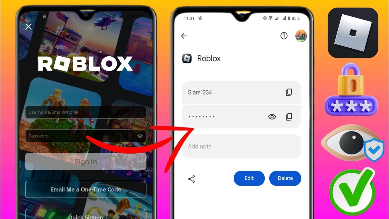 Como ver sua senha do Roblox no celular 2025 | Veja a senha de login do ...