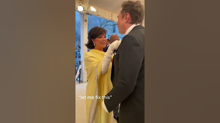 Elon Musk receives the mom treatment from Kris Jenner at the Met Gala